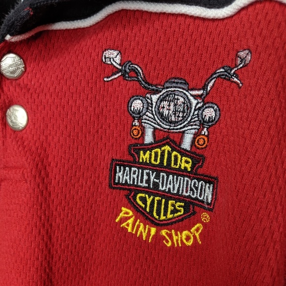 Harley Davidson Paint Shop 2T Collar Snap Shirt - Picture 3 of 5